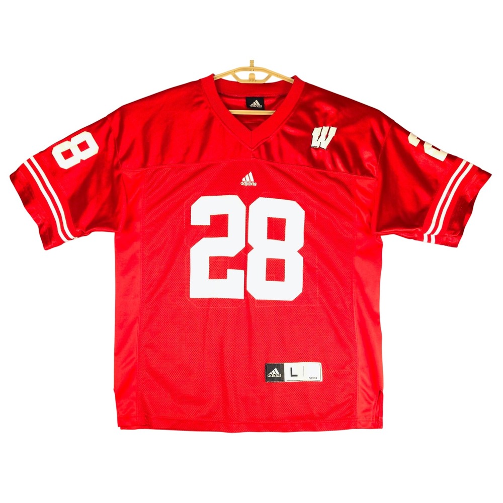 Adidas Wisconsin Badgers Montee Ball 28 Football Jersey Mens Large Red NCAA